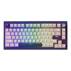贝戋马户 自研方案 机械键盘  科泰新秀磁轴 星云紫 RGB