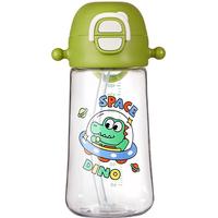 乐扣乐扣儿童水杯幼儿园宝宝吸管杯小水壶上学直饮喝水杯子 LOVE龙 500ml
