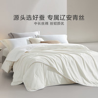 LUOLAI罗莱家纺全棉提花蚕丝被子二合一被子母被抗菌可溯源蚕丝四季通用 四季被【全棉面料+100%蚕丝+可溯源】