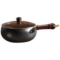 荣事达(Royalstar)章丘大肚铁锅家用炒锅手工锻打铁锅无涂层炒菜锅26cm磁炉通用 【加深锅底】带盖3-4人| 26cm