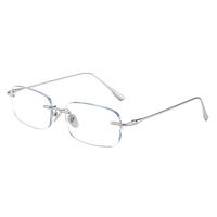  莫拉克 防蓝光 女士无框眼镜 1.67MR-8防蓝光镜片  玫瑰金 1.67MR-8