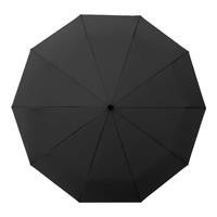C'mon 全自动晴雨伞三折大号防风男士商务伞 10骨金圈木柄自动伞