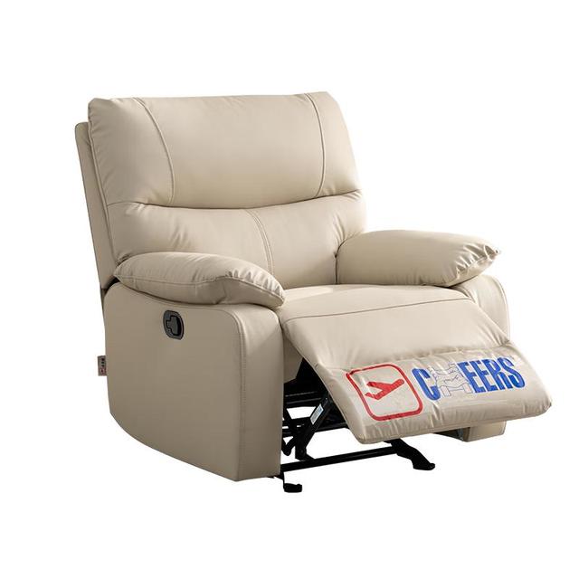 芝华仕 头等舱布单椅智能椅布艺沙发客厅手动功能可躺摇芝华士K9780白 暖白色-手动躺摇