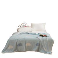 多喜爱 午睡毛毯 加厚秋冬保暖毯子办公室宿舍家用法兰绒盖毯200*150cm 【加厚法兰绒毯】云朵棉花糖