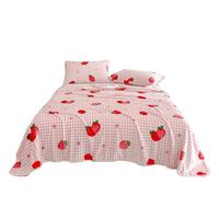 多喜爱法兰绒毛毯 秋冬加厚午睡空调毯 单双人毛巾被毯子100*70cm 【加厚法兰绒毯】草莓果