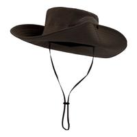 目丸西部牛仔帽渔夫帽爬山沙漠防晒帽女户外男大檐遮阳登山帽徒步旅游 6#咖啡色12CM【透气款】