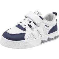 Kappa Kids卡帕儿童运动鞋男童夏季透气网面小白鞋中大童休闲板鞋女 米白/深蓝 30 /内长19.5cm适合脚长18.5cm