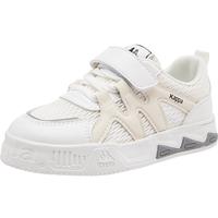 Kappa Kids卡帕儿童运动鞋男童夏季透气网面小白鞋中大童休闲板鞋女 米白 31 /内长20.0cm适合脚长19.0cm