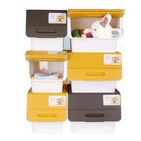 茶花(CHAHUA)收纳箱塑料整理箱居家衣物书本存储箱加厚棉被周转箱搬家装行李 天空蓝58L 2只装 【带滑轮】 天空蓝58L【带滑轮】 2只装