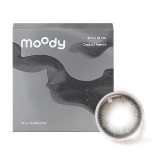 moody美瞳日抛隐形眼镜HUSH系列10片装近视大小直径破茧500度 破茧-层次感冷棕