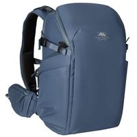 山木 防水耐磨 双肩相机背包 蓝色