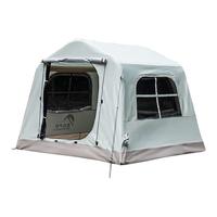 太力 户外自动充气帐篷露营野餐便携速开透气防雨防晒家庭装备卡其色 展开约5.2平米】3人帐篷