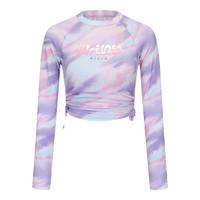 迪卡侬分体泳衣女长袖游泳衣冲浪服女士泡温泉T恤-5411423 XS 粉红色