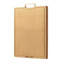 双枪 SUNCHA双枪 SUNCHA鎏金整竹无屑砧板 实木切菜板防霉案板厨房面板竹砧板剁骨板 【2-3人】38*24*1.8cm-鎏金整竹