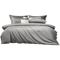 百丽丝 水星家纺床上四件套60支长绒棉纯棉贡缎被套床单套件1.8米床 60支轻奢长绒棉