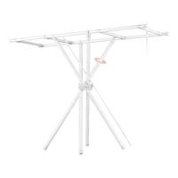 卓博晾衣架落地折叠晒衣架宿舍挂衣架室内晾衣杆阳台内衣架BL08白色