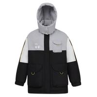 雪中飞 SNOWFLYING【冬日户外】男女同款活力趣味撞色户外工装短款羽绒服外套