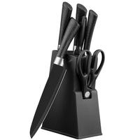 利皇 刀具菜刀套装菜板厨房厨具全套菜刀三件套砧板家用硅胶锅铲勺 烹饪刀具 8件套