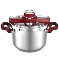 天喜 小红钮防爆高压锅6L家用304不锈钢压力锅22cm燃气灶快煮单手开合