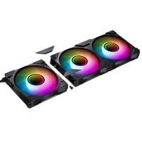 PHANTEKS追风者M25反叶二代积木扇12cm幻彩3联包机箱水冷排散热风扇(ARGB无限镜/隐藏式螺丝/PWM温控/黑)