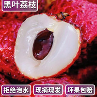 铂果 5斤黑叶荔枝福建现摘现发当季水果老树大果现摘整箱包邮