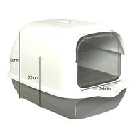 福乐迪 FULED猫砂盆大号全封闭式厕所幼猫猫沙屎盆溅出防外溅防臭猫砂盆用品 【大号全封闭】星空灰 默认