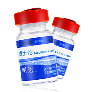 博士伦 明透时代年抛1片装 近视隐形眼镜舒适水润隐形眼镜 850度
