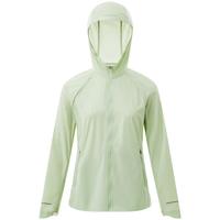 波司登 防晒衣女短款薄荷曼波风感波粒修身运动骑行连帽机能外套 沁柔绿4123