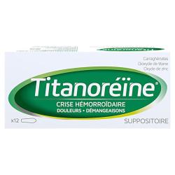 Titanoreine 法国痔疮栓 太宁栓消肉球  内外痔疮便血瘙痒 太宁 复方角菜酸酯栓12粒