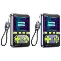 remax睿量【游戏充电二合一 | 3C认证】掌上游戏机充电宝10000mAh快充迷你自带线移动电源经典街机掌机 畅玩72H | 10000mAh | 琥珀银