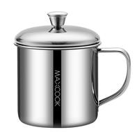 美厨 MAXCOOK儿童水杯316L不锈钢水杯带盖防摔口杯泡茶杯牛奶杯