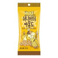 芭蜂韩国芭蜂蜂蜜黄油扁桃仁巴旦木杏仁坚果休闲零食原汤姆农场 蜂蜜黄油扁桃仁35g*5袋