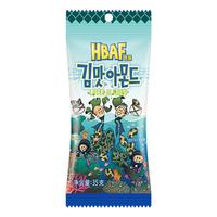 芭蜂韩国芭蜂蜂蜜黄油扁桃仁巴旦木杏仁坚果休闲零食原汤姆农场 海苔味扁桃仁5袋