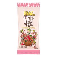 芭蜂韩国芭蜂蜂蜜黄油扁桃仁巴旦木杏仁坚果休闲零食原汤姆农场 草莓味扁桃仁5袋