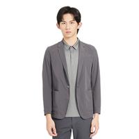 利郎轻时尚男装【轻薄空调服】西服男轻柔皮肤衣西装外套Q4XKF35 深灰 175A