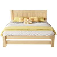 意米之恋实木床双人床现代简约单人床出租房主次卧经济型床 1.2m*2m JS-02 实木床 1.2m宽