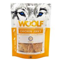 WOOLF伍尔夫狗狗零食肉干成犬幼犬通用型磨牙洁齿骨咬胶棒互动励零食 原切鸡胸肉干99g