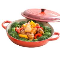 酷彩（Le Creuset）珐琅锅26/30cm铸铁海鲜锅焖蒸炖煮锅多功能微压锅厨房好物 【6-8口之家】红色 30cm