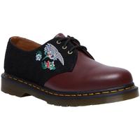 马丁(马汀博士 Dr.Martens)宫里的世界1461国风马丁男女款春夏新中式单鞋 酒红色+黑色 37