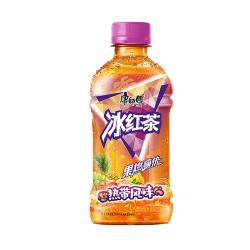 康师傅 冰红茶 热带风味冰红茶 柠檬红茶饮料整箱装330ml*12瓶 热门商品