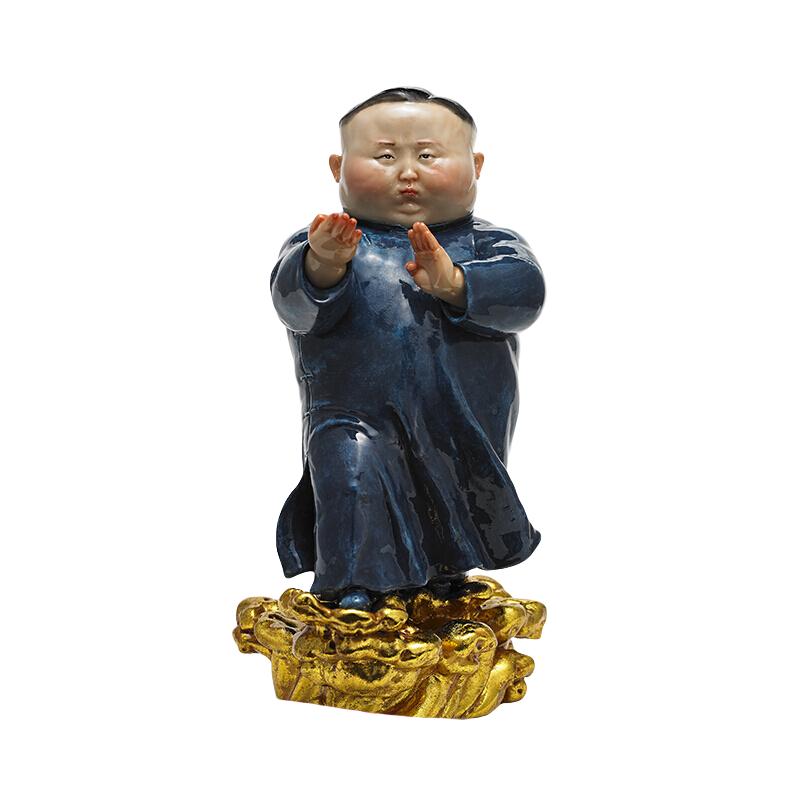 稀奇 瞿广慈《一代宗师》16.5x14x26(h)cm 2016 玻璃钢