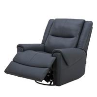 乐至宝 LAZBOY 真皮电动功能沙发单人可躺功能单椅富兰克林A636 星夜蓝-0.98m-1双电动带摆转