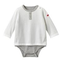 MIKIHOUSE 儿童纯棉宝宝舒适柔软亲肤连体衣白色 70cm 73cm 白色