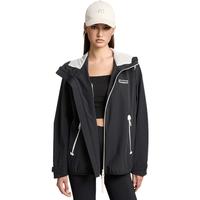 MISS SIXTY【运动系列】风衣外套女双拉链设计连帽抽绳休闲百搭 黑色 S