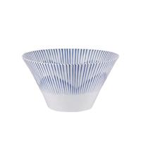 美浓烧(Mino Yaki)釉下彩陶瓷餐具日式碗盘碟沙拉碗斗笠碗樱花十草系例单品 7.5英寸斗笠碗