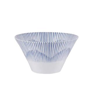 美浓烧（Mino Yaki）釉下彩陶瓷餐具日式碗盘碟沙拉碗斗笠碗樱花十草系例单品 7.5英寸斗笠碗