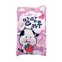 乐天（Lotte）棉花糖韩国软糖儿童零食糖果草莓味79g牛轧糖烘焙原料 棉花糖草莓味79g