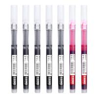 晨光（M&G）走珠笔速干用水笔0.5考试水性直液笔ARPM2001【磨砂杆】混色12支/10黑2红