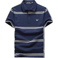 七匹狼短袖T恤男夏季POLO打底衫男冰爽凉感翻领短T男装上衣【液氨科技】 101(藏青) 180/96A(XXL)