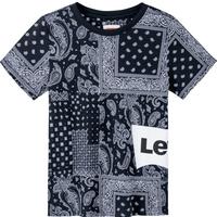 Levi's李维斯童装男童纯棉短袖T恤夏季儿童腰果花纹满印短T上衣 黑美人 150 /72 【身高140-152cm】